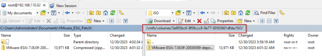 Patch VMware ESXi Host with CLI