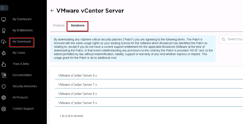 Patching vCenter Server